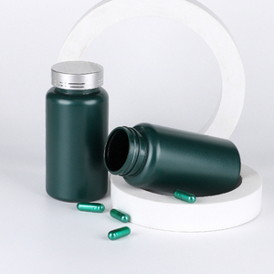 Customized Capsule <b>Bottle</b> Pharmaceutical Packaging HDPE Plastic For Health Products With Tear Pulling Cap Metal Cap - Product Image 1