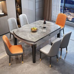 Bộ bàn ăn thiết kế thời trang cho 4 người, chất liệu gỗ, kiểu dáng tròn hiện đại, sang trọng, đang được bán - Product Image 3