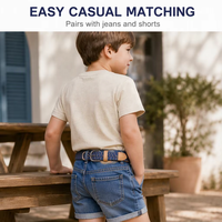 Ceinture de golf classique tressée extensible, style décontracté