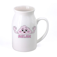 BENELUCK sublimasi cangkir kopi sapi lucu hadiah untuk teman Logo kustom desain bentuk baru Mug perjalanan kopi keramik
