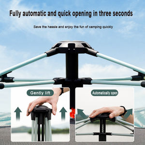 <span class=keywords><strong>Tente</strong></span> de camping portable imperméable pour <span class=keywords><strong>2</strong></span> à 4 personnes, <span class=keywords><strong>tente</strong></span> automatique pop-<span class=keywords><strong>up</strong></span> en Oxford 210D pour la famille ou les couples - Product Image 2