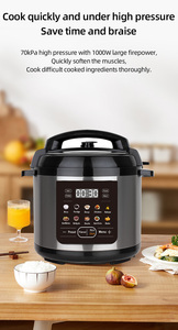 Cuisinière à riz électrique à commande tactile 10 en <span class=keywords><strong>1</strong></span>, 1000W, 6L, avec écran LED coloré - Product Image 5