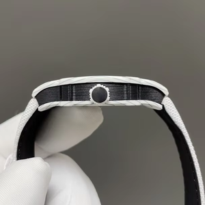 Reloj Mecánico Automático de Lujo, Ultraligero (38g), Ultrafino (9mm), RM27-05, de Fibra de Carbono, con Tourbillon, Diseño Abierto, Deportivo - Product Image 4