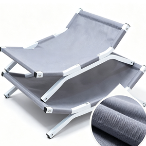 Lit pliable pour animaux de compagnie, portable, en tissu Oxford, design minimaliste, utilisation en intérieur pour chiens, amovible, lavable, forme rectangulaire, toutes saisons - Product Image 4