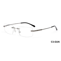Montures optiques vintage sans monture en métal, style rétro, unisexe, tendance, 6 couleurs, Haoya XY004, pour hommes et femmes, toutes formes de visage, prix abordable 2024