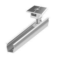 UISOLAR Prix usine Mini rail de montage PV en aluminium, structure de support courte pour toiture solaire