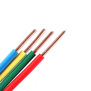 Cable eléctrico plano de 14 calibres, alambre de thhn colorido con cable eléctrico para exteriores, gran oferta