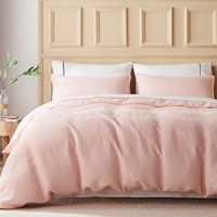 Ensemble de housse de couette en coton tissé gaufré 100% coton, offre spéciale