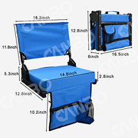 Chaise pliante de stade Canbo avec dossier réglable, siège portable pour gradins, vente en gros, OEM, ODM, usine