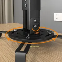 Support de projecteur mural/plafond à longueur réglable avec capacité de charge de 1,5 kg et capacité de charge de 10 kg pour BenQ JMGO Dangbei, usage domestique