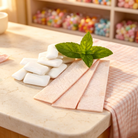 Bubble Gum Sugar-Free Gum Xylitol Chewing Gum Long-Lasting Fresh Breath 24-Month Shelf Life for Work Travel Social Occasions
