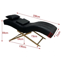 Fauteuil de Salon Moderne en Cuir PU, Chaise de Traitement Esthétique, Chaise de Massage pour Cils et Sourcils, Chaise Faciale pour Spa et Hôtel (OEM)