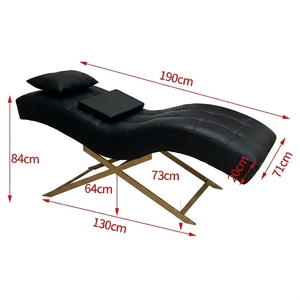 Sillón <span class=keywords><strong>de</strong></span> Salón Moderno <span class=keywords><strong>de</strong></span> Cuero PU, <span class=keywords><strong>Silla</strong></span> <span class=keywords><strong>de</strong></span> Tratamiento <span class=keywords><strong>de</strong></span> Belleza, <span class=keywords><strong>Silla</strong></span> <span class=keywords><strong>de</strong></span> Masaje para Pestañas y Cejas, <span class=keywords><strong>Silla</strong></span> Facial para Spa y Hotel, OEM - Product Image 3
