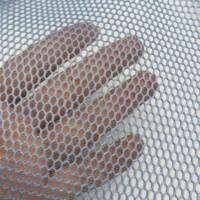 Tissu hexagonal perforé double face en maille triple pour bagages, séchage rapide, 180 g/m², pour sacs à main