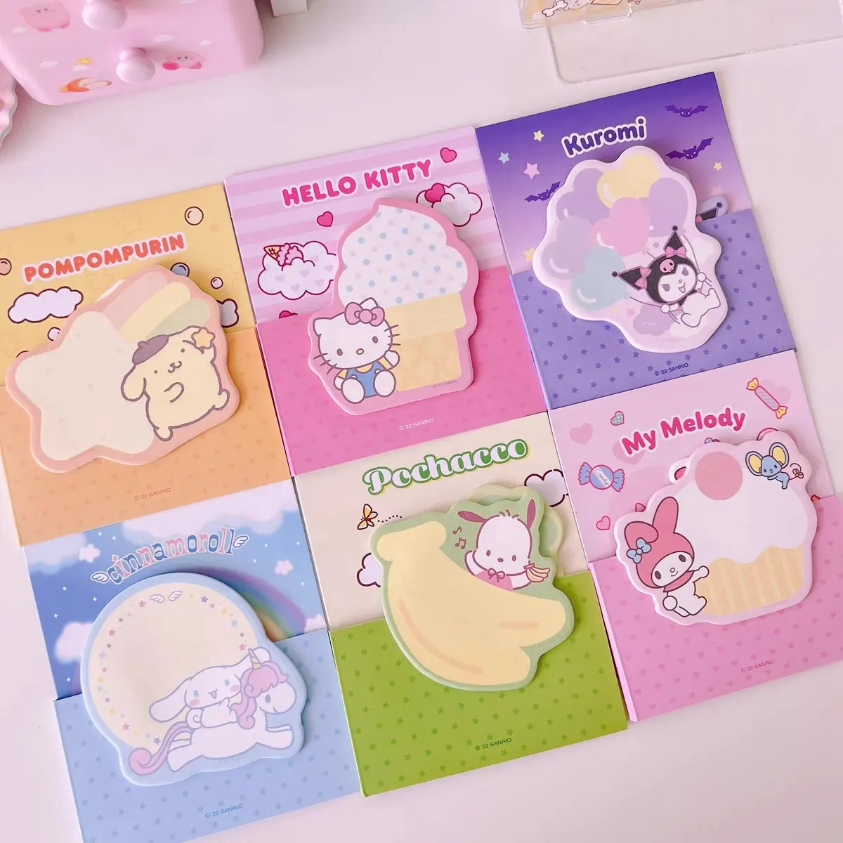 Wholesale Custom Shape Sticky Notes Memo pad Custom Printing Sticky Notepads Special Shape Die-Cut Memo Sticky Notes