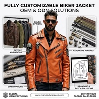 Blouson de motard en cuir de vachette imprimé orange pour homme, avec clous personnalisés, strass et patchs brodés, fabrication OEM