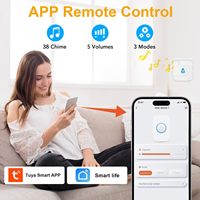 Système d'appel intelligent WiFi Tuya Daytech avec pagers, bouton de charge magnétique, portatif, portée sans fil de 300 pieds, produits de soins aux personnes âgées