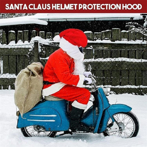 Chapeau de Noël en peluche américain, couvre-chef de Noël pour <span class=keywords><strong>moto</strong></span>, chapeau décoratif de Noël - Product Image 6