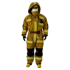 Combinaison de pompier intégrale Nomex, équipement de protection pour l'entraînement avec bandes réfléchissantes pour la pratique des secours incendie - Product Image 3