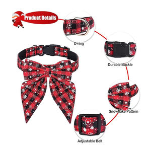 <span class=keywords><strong>Collar</strong></span> de Perro Navideño de Lujo al por Mayor, Personalizable, de Calidad, Estampado Pastel, Poliéster Resistente, Elegante, Simple y Ajustable - Product Image 6