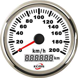 Compteur de vitesse GPS 85 mm 200 km/h Jauge analogique pour yacht bateau camping-car voiture Conversions Instrument de mesure de vitesse - Product Image 3
