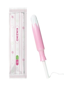 Tampons en coton biologique Kinzino, pratiques pour les voyages, pour femmes, super absorbants, qualité médicale, applicateur compact, emballés individuellement - Product Image 2