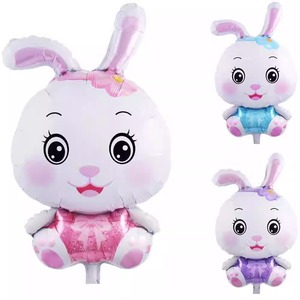 ลูกโป่งอลูมิเนียมฟอยล์รูปกระต่ายรูปสัตว์สำหรับตกแต่งวันเกิดของเด็กๆของโรงเรียนถุงอีสเตอร์ฮาโลวีน - Product Image 2