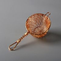 Luxuriöses Umweltfreundliches Vintage-Teesieb mit Bambusgriff Feines Netz 1L für Losen Tee