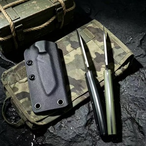 Mini Navaja de Bolsillo Multiusos, Acero Inoxidable 5CR15MOV, Hoja de Acero Tipo Sheepsfoot, Mango G10, Portátil, EDC, Camping, OEM - Product Image 5