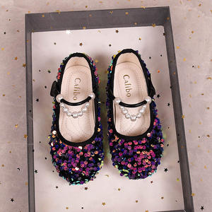 Scarpe Primaverili e Autunnali per Bambine Nuova Edizione Coreana Scarpe Principessa in Pelle con Cinturino Traspiranti - Product Image 5