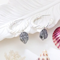 Pendientes de Aro en Forma de C con Ojo de Búho, Chapados en Oro de 18K, Estilo Punk, Perlas Vintage, Joyería para Chicas, Gran Venta