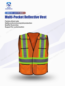 Article de <span class=keywords><strong>sécurité</strong></span>, veste de <span class=keywords><strong>sécurité</strong></span> à haute visibilité en maille personnalisée, gilet réfléchissant avec poches, veste réfléchissante, équipement de <span class=keywords><strong>sécurité</strong></span> - Product Image 5