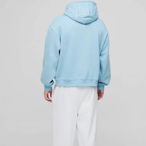 Sudadera con Capucha Personalizada de Alta Calidad, 100% Algodón, 450 Gsm, Gruesa, para Hombre, Talla Grande, Transpirable, con Patrón de Letras en Relieve 3D - Product Image 2