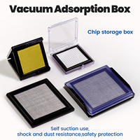 Boîte d'adsorption sous vide ESD de 2 pouces, boîte collante antistatique en gel, boîte carrée de protection de sécurité pour puces semi-conductrices en plastique