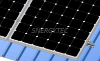 Structure de montage rapide pour panneaux solaires sur toiture, en aluminium anodisé et acier inoxydable, durée de vie 25 ans, charge >1 kWp, certifiée CE