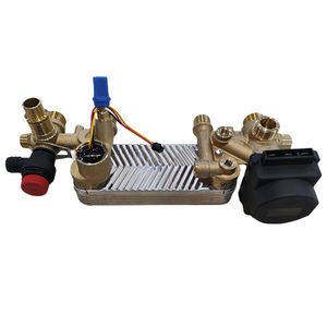 La chaudière de Combi de <span class=keywords><strong>gaz</strong></span> de 24kw 28kw 32kw partie le <span class=keywords><strong>bloc</strong></span> hydraulique d'échangeur de chaleur de plat - Product Image 2