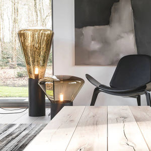 <span class=keywords><strong>Lampe</strong></span> <span class=keywords><strong>de</strong></span> <span class=keywords><strong>table</strong></span> LED <span class=keywords><strong>Edison</strong></span> antique E27 en bois <span class=keywords><strong>de</strong></span> noyer et verre conique, style nordique créatif, pour décoration intérieure, bureau, chevet d'hôtel - Product Image 6