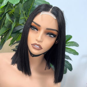 Perruque courte en cheveux humains naturels Orientfashion, pré-épilée avec des cheveux de bébé, perruques à dentelle frontale pour femmes noires, perruques droites à dentelle frontale - Product Image 2