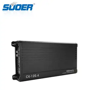 Suoer CK-120.4 220v/12v自动音频类ab汽车放大器2000w 4通道汽车放大器