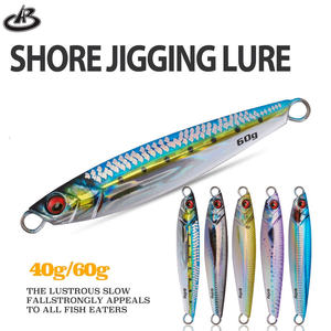 Jigging <span class=keywords><strong>Pro</strong></span> 40g 60g Leurre de pêche à pas lent en métal pour eau salée - Product Image 4