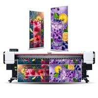 La mejor calidad Locor 3,2 M Impresora de gran formato 4 cabezales I3200 Lona de impresión Flex Banner Vily Eco Solvente Máquina de impresora