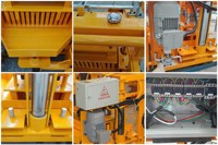 Machine à briques 40-3A Hopper Block pour ciment et béton, moulage efficace, prix avantageux