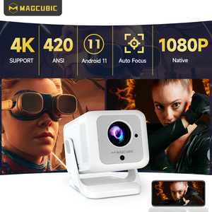 Cho hy310x LED chiếu <span class=keywords><strong>Android</strong></span> tự động lấy nét 1080P 4K hỗ trợ xách tay cho rạp hát tại nhà Movie streaming & Netflix - Product Image 2