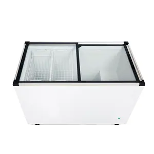 Kenkuhl 200L-700L buzlu dondurma et kek ekran dondurucular buzdolapları