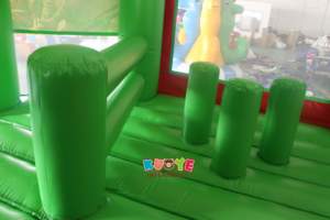 Ninja commercial les tortues château gonflable toboggan Combo PVC personnage <span class=keywords><strong>rebond</strong></span> maison château sautant gonflable avec toboggan pour les enfants - Product Image 5