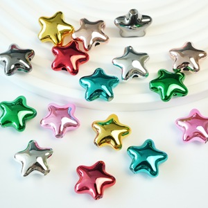 Perles et patchs en résine électroplaqués pour bracelets et colliers DIY, décorations d'été, et coques de téléphone - Product Image 1