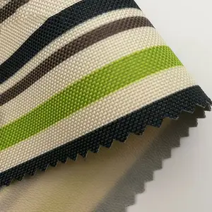 600d oxford fabric with pvc coating stripe fabric for stripe bag