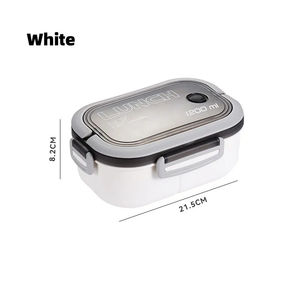 Fiambrera de doble capa para estudiantes, trabajadores de oficina, caja Bento para pícnic al aire libre, contenedor de comida para frutas, ensalada ligera, bolsas de almuerzo para comidas reductoras - Product Image 2