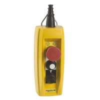 Boîtier de commande électrique à bouton-poussoir à action rapide XACB3291, 3 contacts normalement fermés, bouton rouge, polyester renforcé de fibre de verre