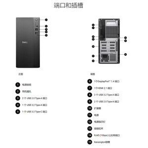 <span class=keywords><strong>Ordinateur</strong></span> de bureau <span class=keywords><strong>tour</strong></span> haute performance Dell ECT1250 neuf <span class=keywords><strong>avec</strong></span> processeur I3-12100, mémoire DDR5 et SSD pour les entreprises, les bureaux, la caisse et la trading boursière - Product Image 5
